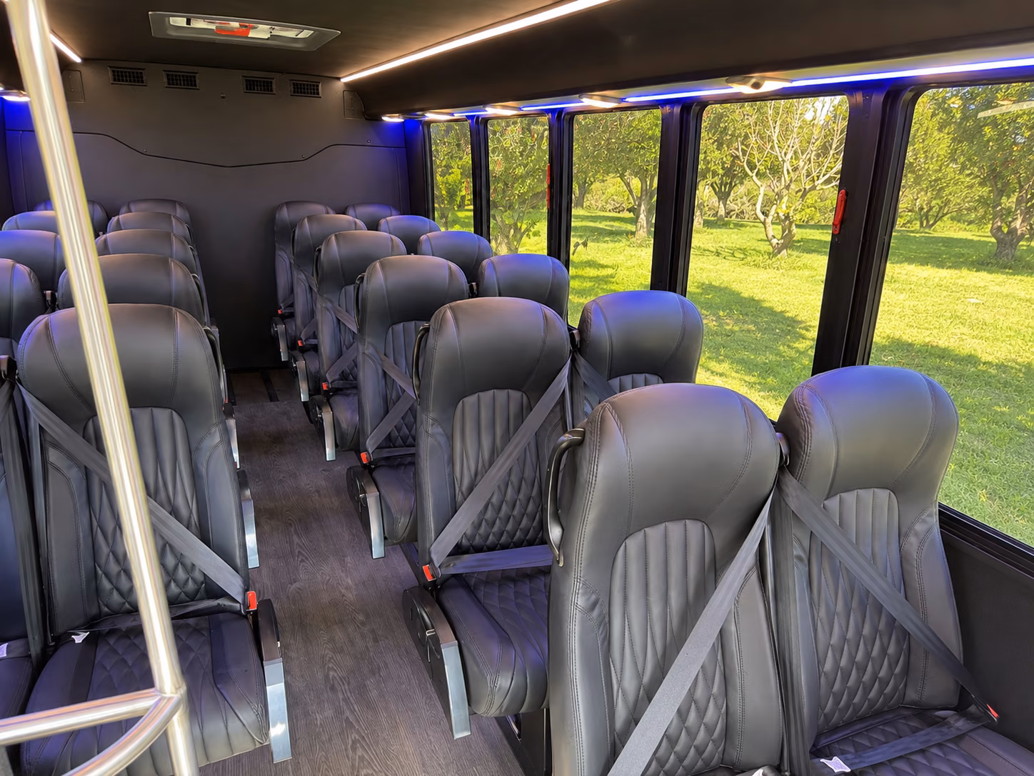 guest shuttle buses between irving hotels and wedding venues