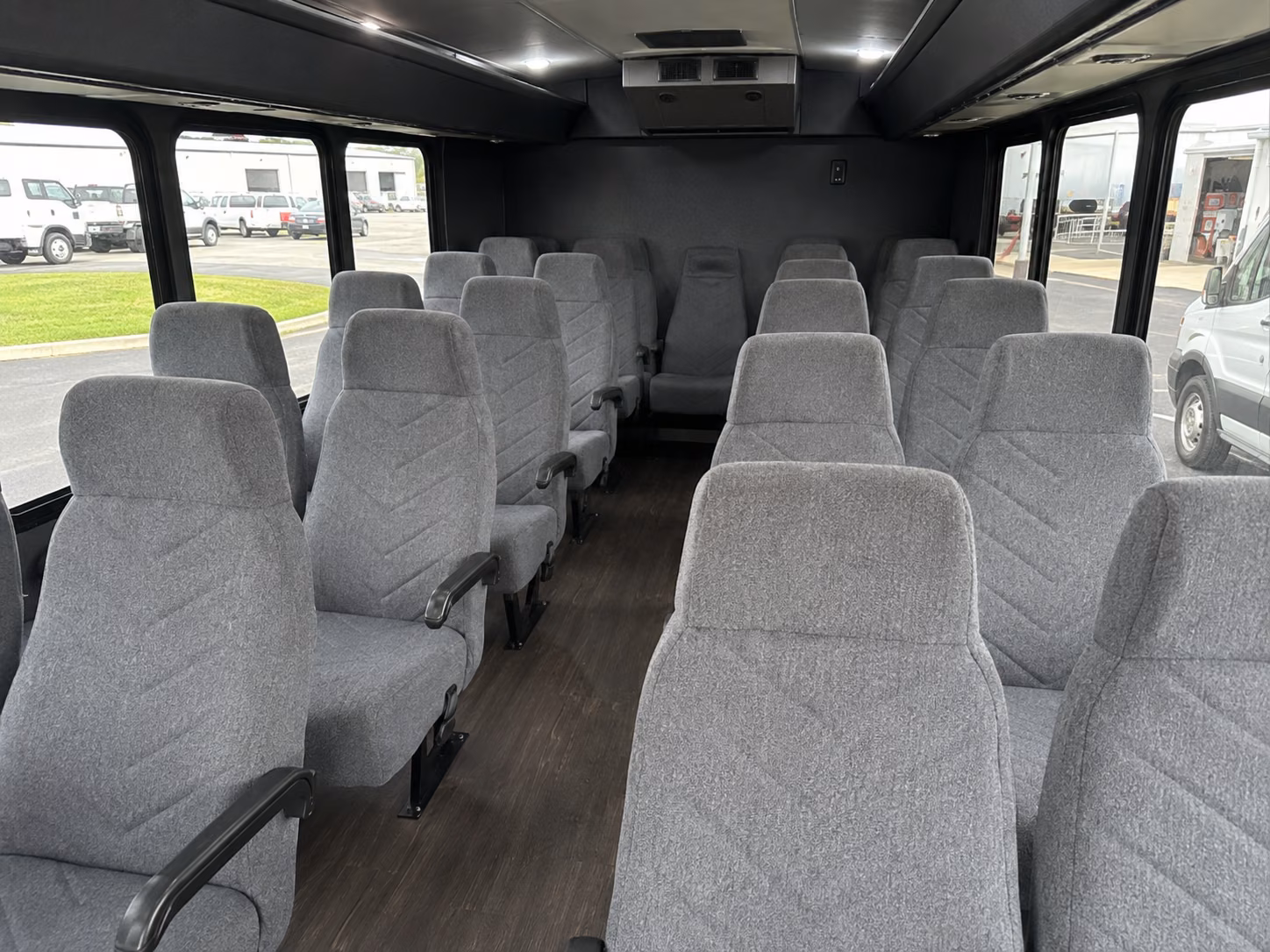 irving 15 passenger minibus inside