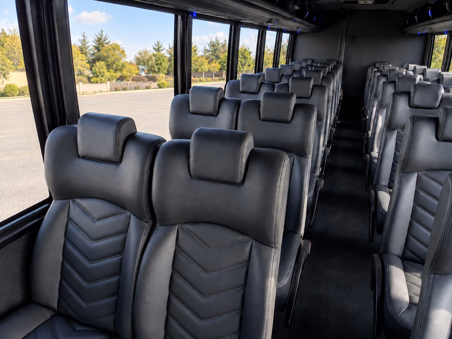 irving 15 passenger minibus interior