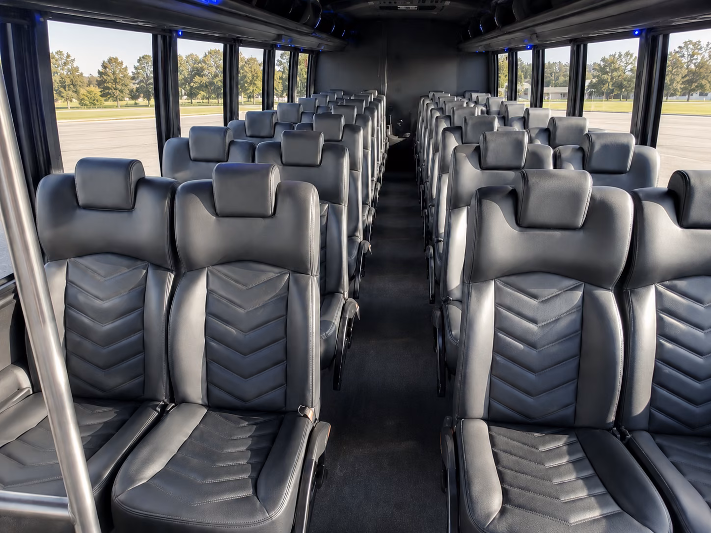 irving 20 passenger minibus inside