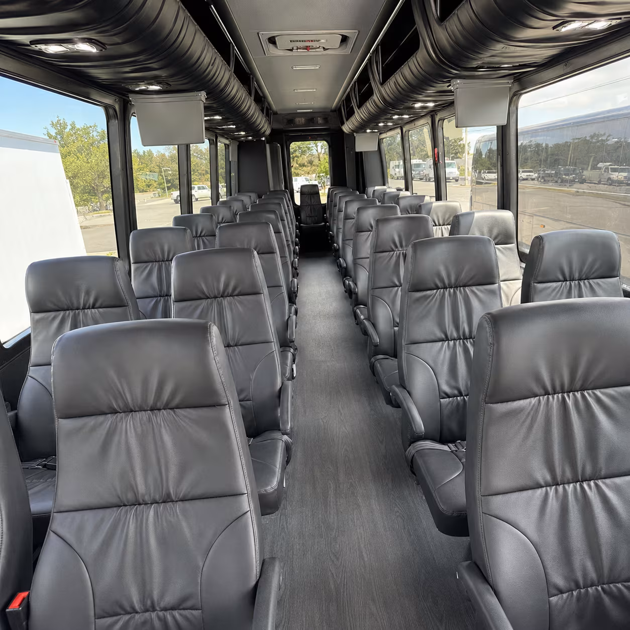 irving 25 passenger minibus interior