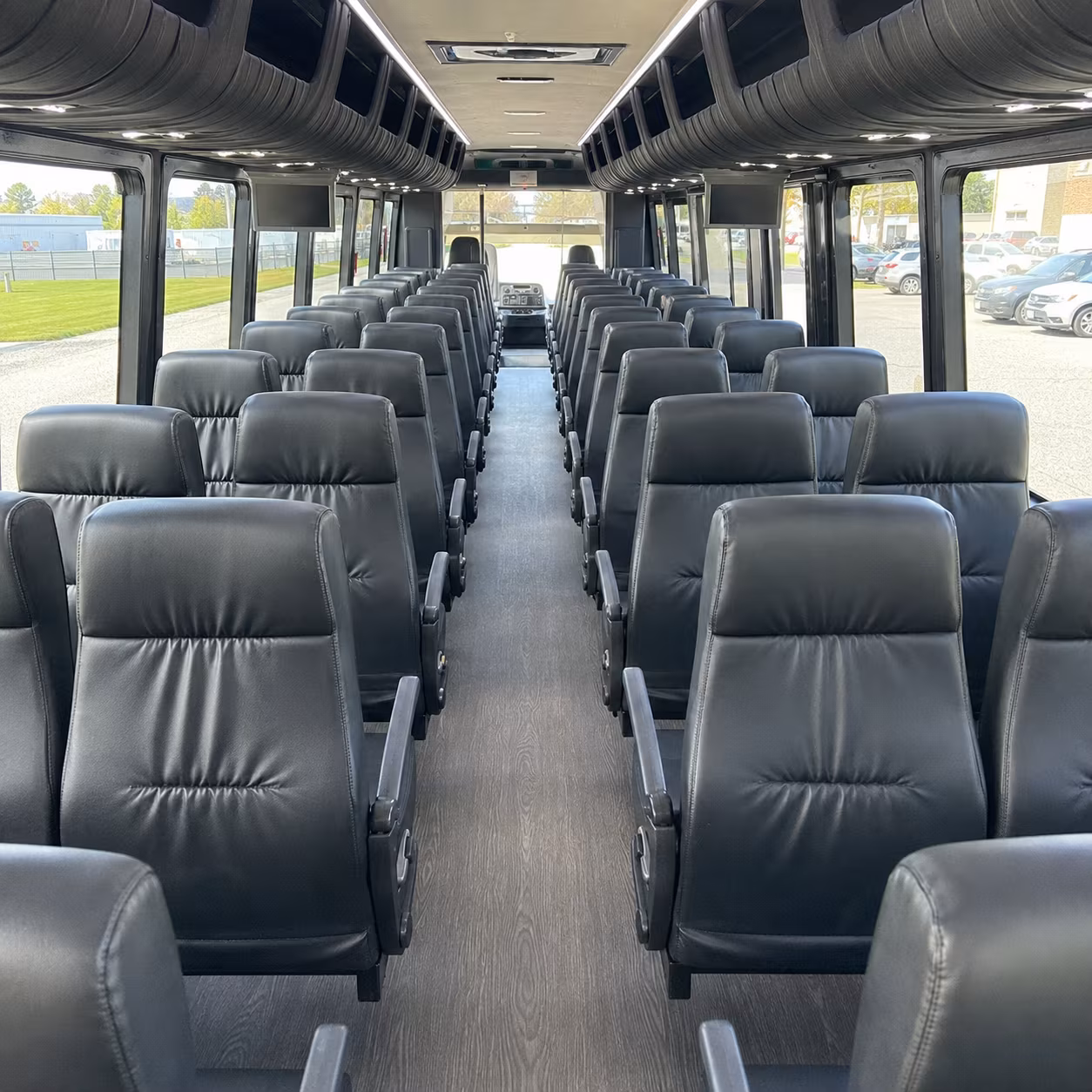 irving 30 passenger minibus inside
