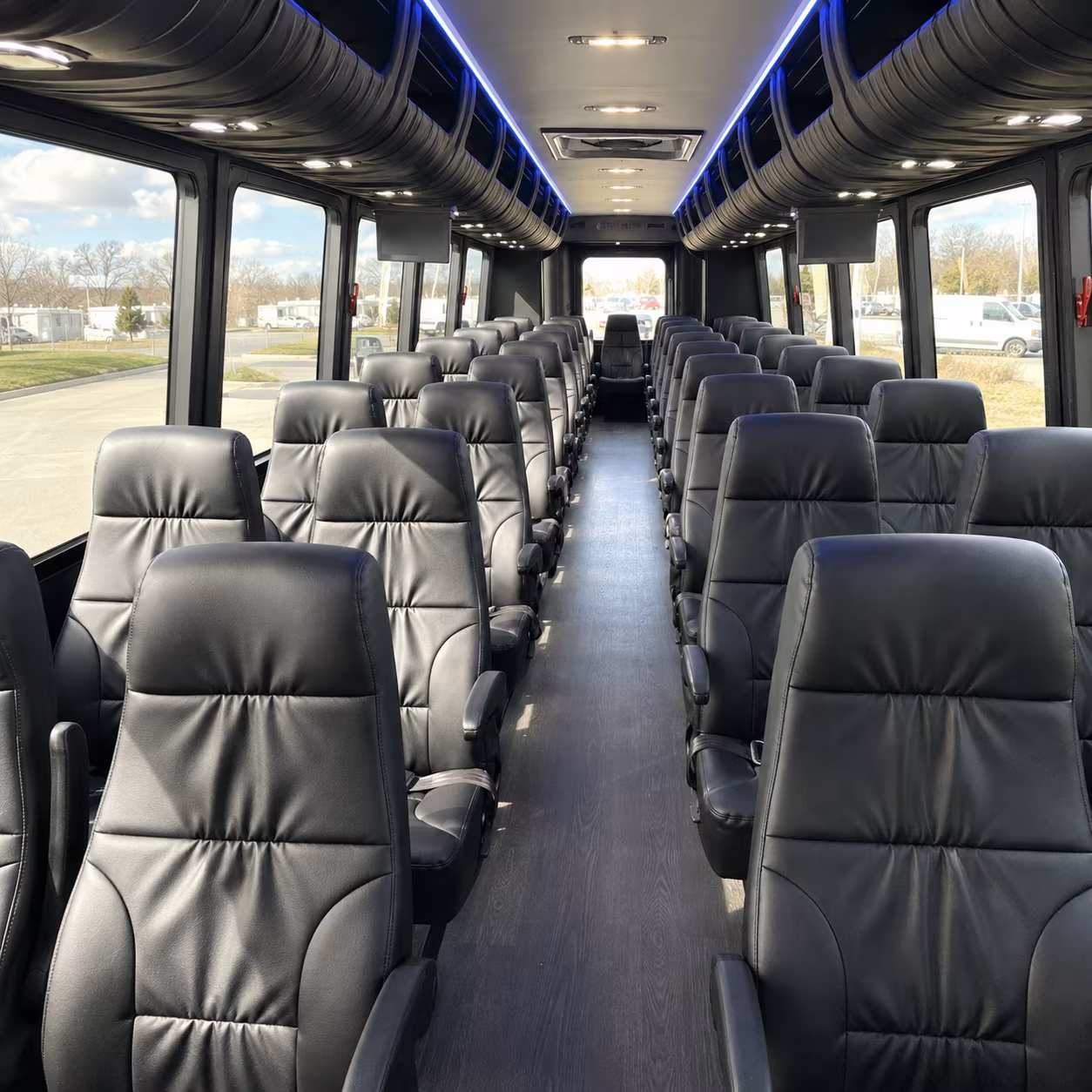 irving 30 passenger minibus interior