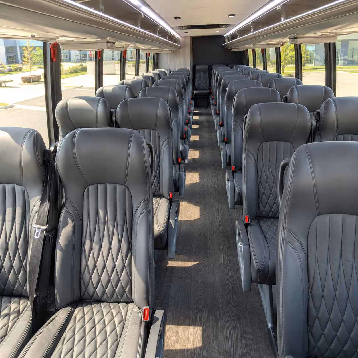 irving 35 passenger minibus interior