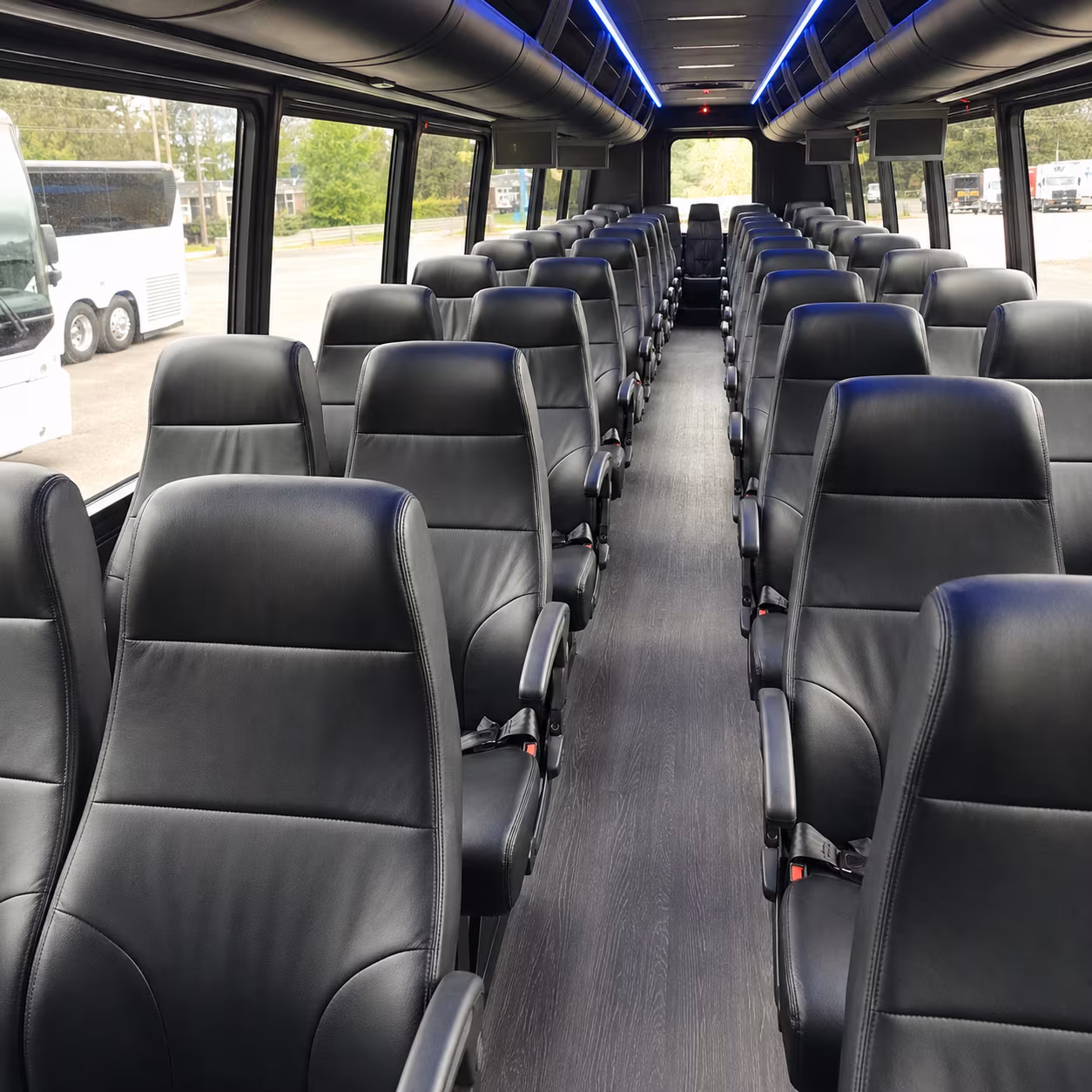 irving religious group transportation onboard seating