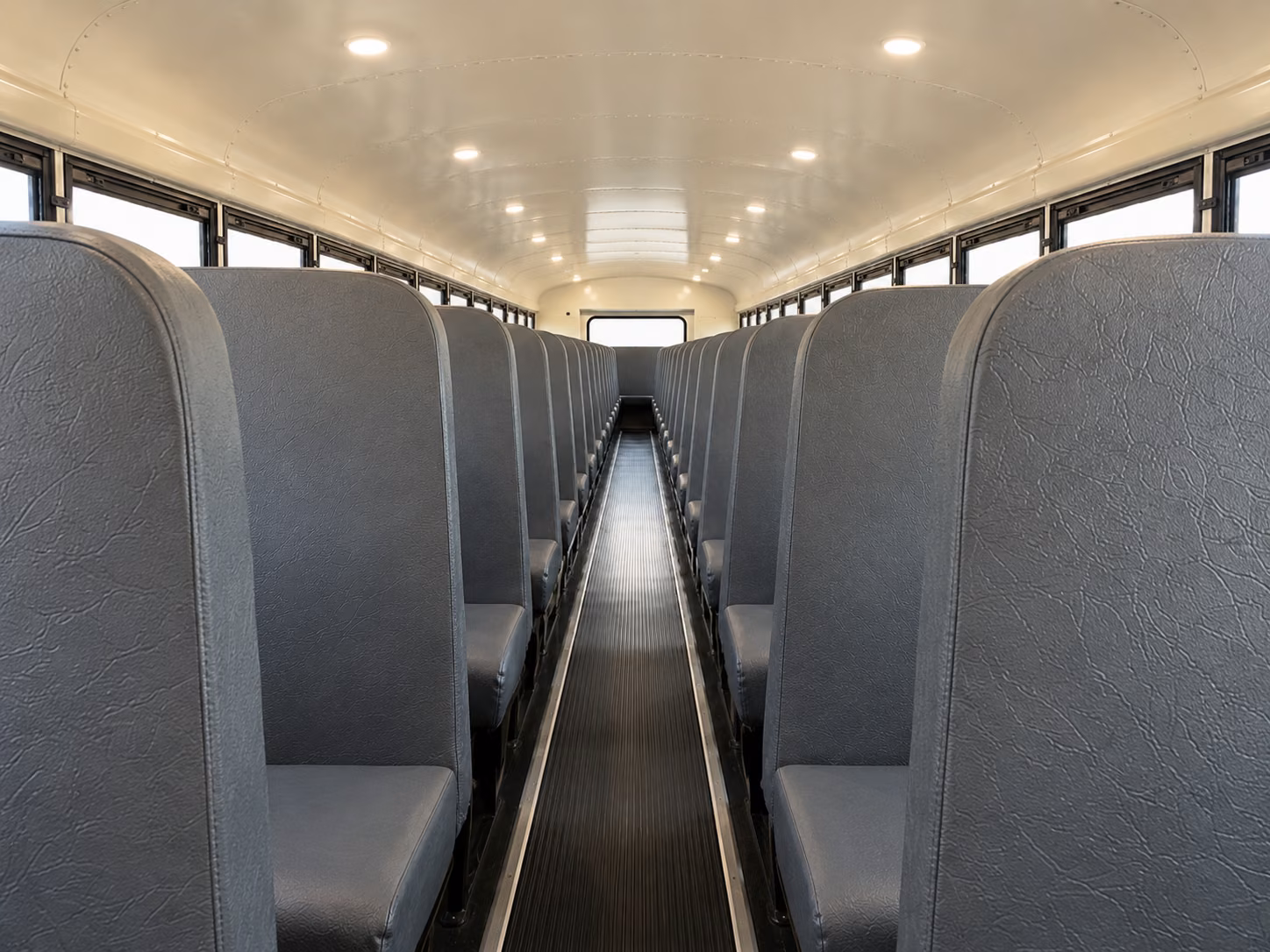 irving school bus inside